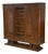 Brutalist Oak Display Cabinet by Charles Dudouyt, 1940s For Sale