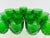 Emerald Vintage Emerald Green Pressed Glass Water Goblets With Clear Stems, Set of 13 For Sale - Image 8 of 13