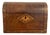 Antique Walnut Tea Caddy with Tunbridge Inlay, 1880 For Sale