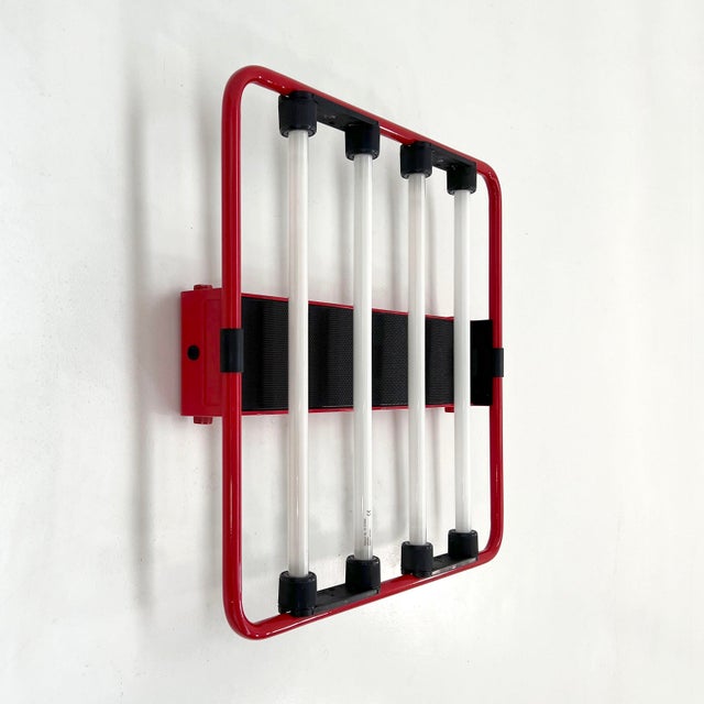 Quattro Neon Wall Light by Gian N. Gigante for Zerbetto, 1980s For Sale - Image 4 of 9