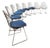Vintage Dutch SM05 Wire Chairs by Cees Braakman for Pastoe, 1950s, Set of 8 For Sale
