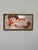Orange Original Mid-Century Modern Chuck Gruen Painting of Reclining Lady on Silver Foil, Framed and Signed For Sale - Image 8 of 9