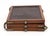 Brown Vintage Oak Triple Wall Mount Vanity Mirror For Sale - Image 8 of 9