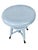 Victorian Adjustable Piano Stool in Powder Blue Paint, Claw & Glass Ball Feet For Sale - Image 17 of 17