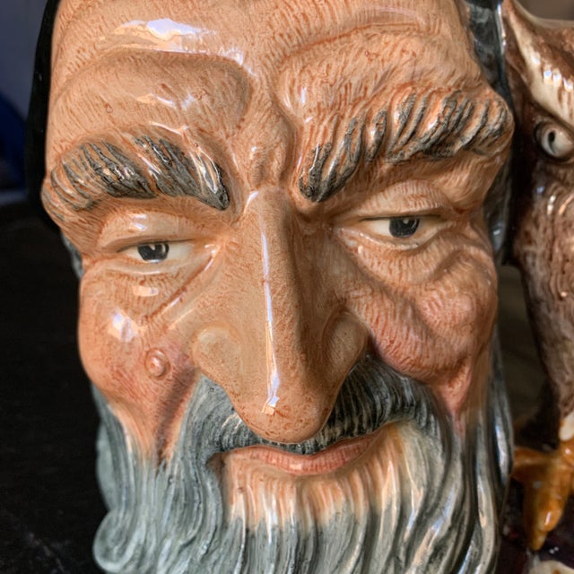 English Mid-20th Century Large Merlin the Magician Toby Mug For Sale - Image 3 of 13