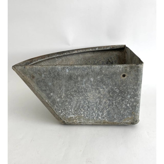 Metal Farmhouse Corner Galvanized Feeder Planter For Sale - Image 7 of 9