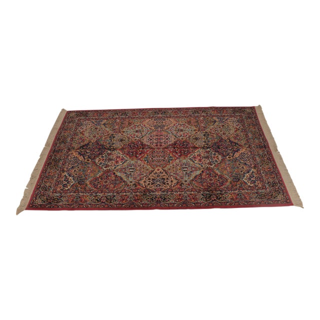 Karastan Multicolor Wool Kirman Approx. 6x9 Room Size Rug For Sale