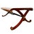 Late 20th Century Neoclassical Flame Mahogany & Satinwood Inlaid Curule Coffee Table For Sale - Image 12 of 18