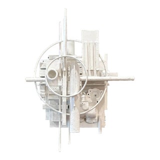 Heller White Contemporary Sculpture Assemblage For Sale