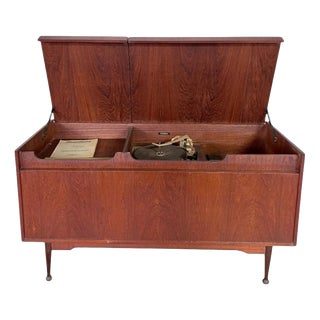 Mid-Century Modern Radiogram with Armstrong Amplifier and Tandberg Speaker in Teak, 1960s For Sale