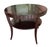 Contemporary Barbara Barry for Baker Fluted Edge Side Table. Mahogany For Sale - Image 3 of 9