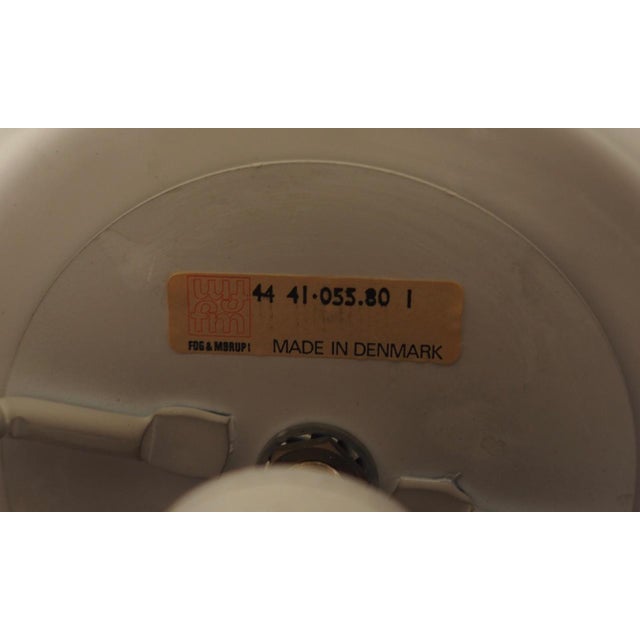 Plastic Danish White Pendant Lamp from Fog & Mørup, 1970s For Sale - Image 7 of 8