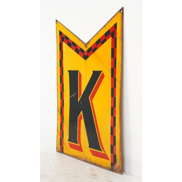 1930s Vintage Kodak Enamel Advertising Sign For Sale - Image 4 of 4