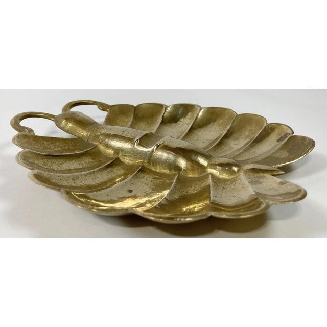 Mid 20th Century MCM Brass Butterfly Catchall Dish Ashtray For Sale - Image 5 of 7