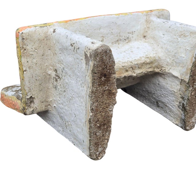 Anthropomorphic Frogs Bench Cement Sculpture Vintage Yard Art Statue Concrete For Sale - Image 14 of 18
