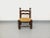 Vintage Brutalist Low Chair in Wood and Straw by Charles Dudouyt, 1940s For Sale - Image 4 of 13