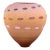 Listed Artist Jamie Fine Mid-Century Modern-Style Textured Terra Cotta Ovoid Vase For Sale