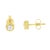Shine like a diamond by wearing these elegant stud earrings. Fashioned in a contemporary bezel frame, these earrings are...