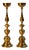 Vintage Monumental Brass Candlesticks- a Pair For Sale