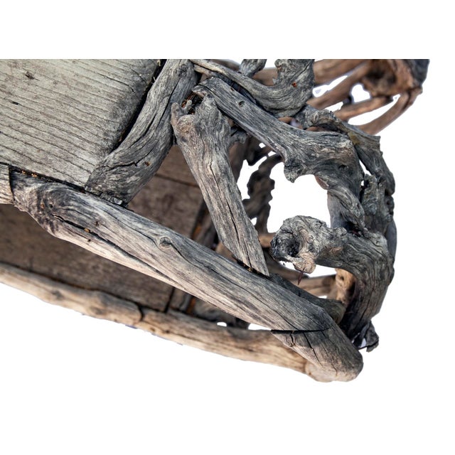 Mid 20th Century Mid 20th Century Aged Teak and Driftwood Indoor and Outdoor Coffee Table For Sale - Image 5 of 9