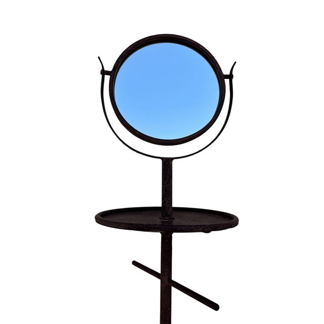 Industrial Early 2000s Industrial Iron Floor Vanity For Sale - Image 3 of 14