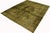 Art Nouveau Vintage No Pile Persian Green/Gray Wool Rug - 10'1'' X 13'0'' For Sale - Image 3 of 10
