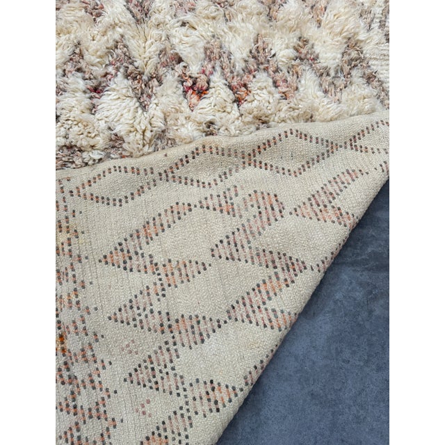 1980s Vintage Moroccan Marmoucha Rug - 6'4" X 11'5" Ft For Sale - Image 9 of 10