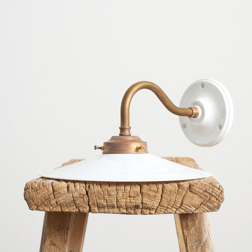 Vintage French Coolie Milk Glass Wall Light, 1920s For Sale - Image 3 of 6