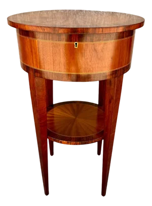 French Empire Style Lidded Side Table, 1940s