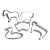 Sweet Set of Metal Farmhouse Cookie Cutters, Set of Five For Sale