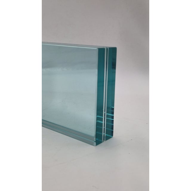 Mid-Century Modern Vintage Photo Frame in Cut Glass from Fontana Arte, 1960s For Sale - Image 3 of 14