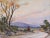 Realism Vintage Mid Century Impressionist Watercolor Landscape Painting 1958 For Sale - Image 3 of 7