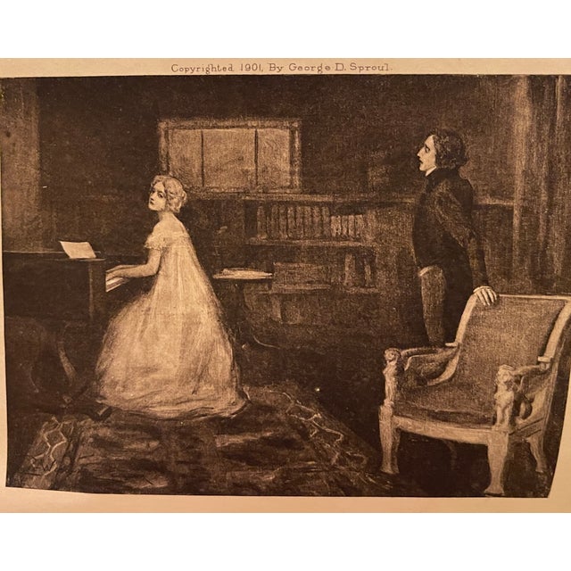 Slate Gray Lovely Decor Blue/Gray Linen Works of Theophile Gautier S/24 1901 For Sale - Image 8 of 17