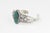 Vintage Southwestern Sterling Silver Turquoise Cuff Bracelet For Sale - Image 4 of 11