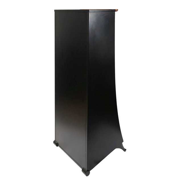 Black Mid-Century Modern Italian Umberto Asnago Commode by Giorgetti, 1980s For Sale - Image 8 of 9