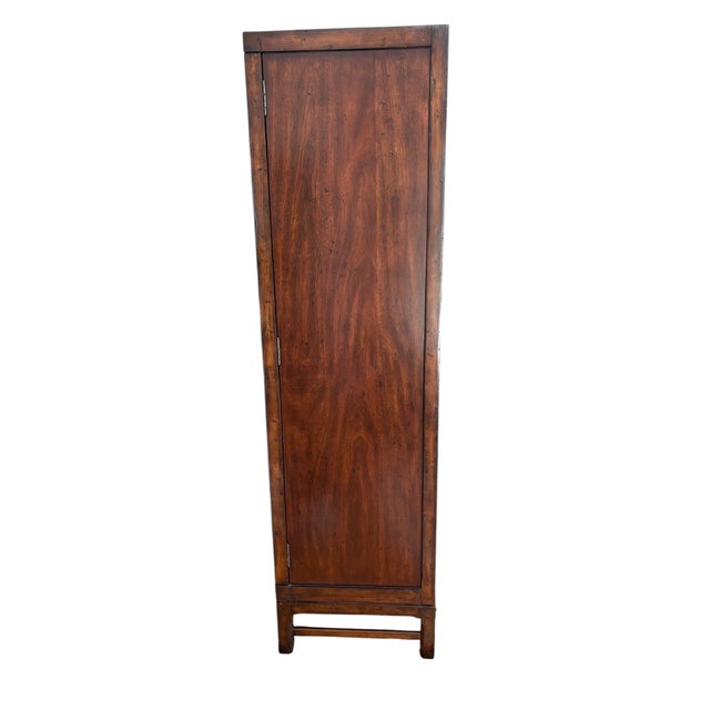 Traditional New Ralph Lauren Louvered Wardrobe or Media Cabinet Armoire For Sale - Image 3 of 18