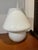 White Spiral Mushroom Table Lamp in Murano Glass, 1970s For Sale - Image 8 of 15