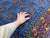 5'1" X 6'5" Blue Turkmen Mori Gul Geometric Rug For Sale - Image 11 of 17