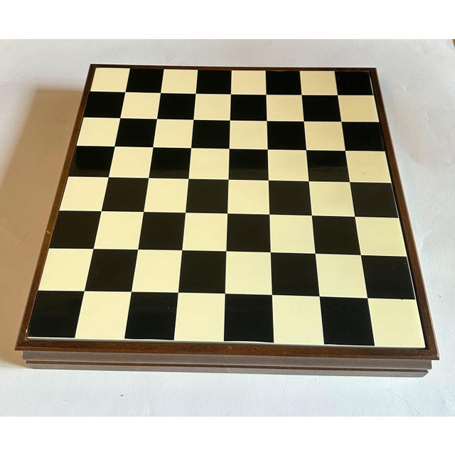 1970s 20th Century Rare Large Chess and Dominoes Board Game Set Box by Fornasetti For Sale - Image 5 of 14