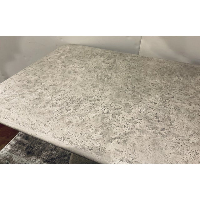 2020s Organic Modern Indoor/Outdoor Gray Fiber Clay Clara Dining Table For Sale - Image 5 of 6