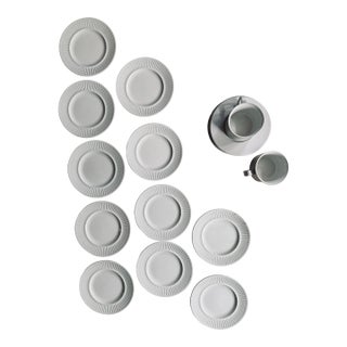 Vintage Johnson Brothers English Ironstone 6.25” Plates in Athena - A Set of 11 For Sale