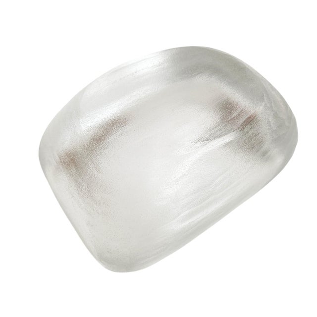 Vicke Lindstrom Hand-Chiseled Art Glass Bowl For Sale In New York - Image 6 of 7