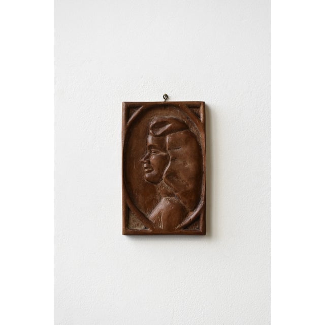 Vintage Bas Relief Profile Portraits, a Pair, Circa 1930s-40s For Sale In New York - Image 6 of 11