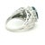 1980s 1980s Platinum Natural Thai Sapphire & Diamond Ring, Gia Certified 4.33 Carats, Size 8 For Sale - Image 5 of 12