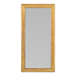 French 19th Century Transitional Gold Gilt Mirror