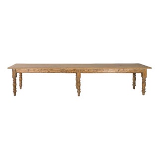 Monumental Antique English Pine Harvest Table | 12.5 Feet | Circa 1880 For Sale