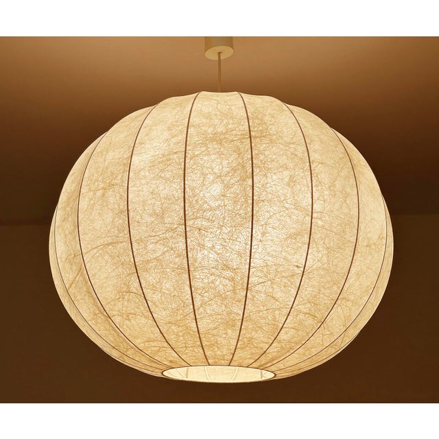 Large Vintage Cocoon Pendant Light from Goldkant Leuchten, 1960s For Sale - Image 16 of 17
