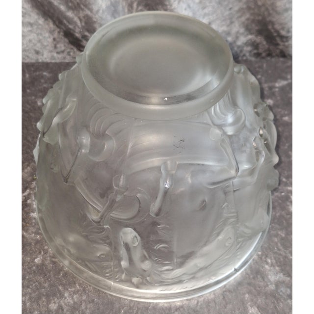 Satin Art Deco Glass Bowl by Josef Inwald for Barolac, 1930s For Sale - Image 6 of 7