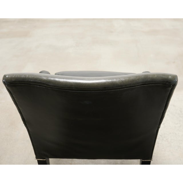 Ralph Lauren Italian Leather Lawson Dining Armchair For Sale - Image 17 of 18