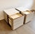 Greige Pair of Poltrona Frau Fidelio Notte Nightstands in Leather and Marble For Sale - Image 8 of 11
